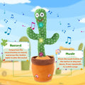 Interactive Dancing Cactus Toy | Singing, Talking & Mimicking Plush Toy for Babies & Toddlers | Early Learning & Fun Kids Toy