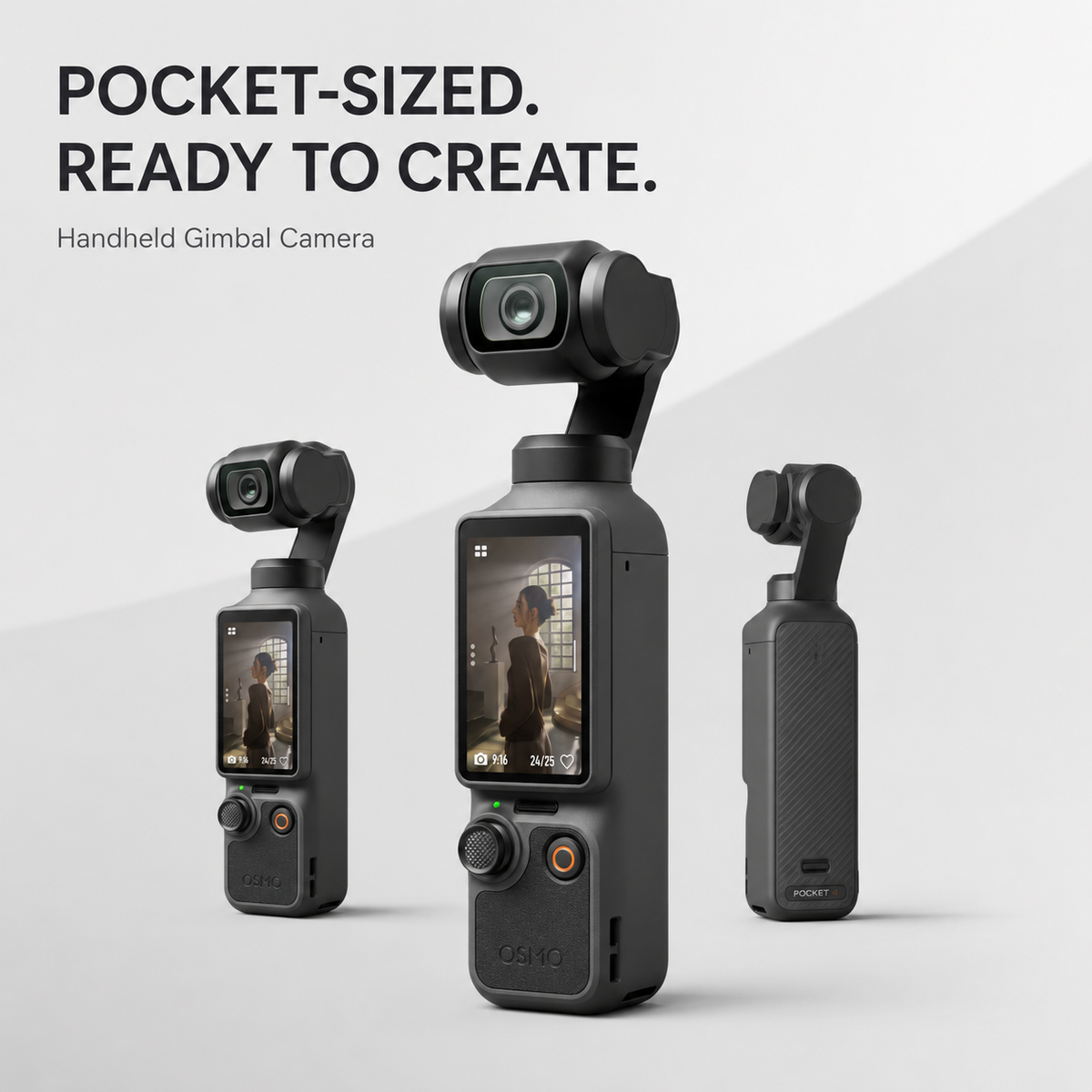 The 1080P Mini Action Camera M6 handheld gimbal vlog camera features a 1.4-inch IPS screen with a 180° rotatable lens auto-tracking function, ideal for travel