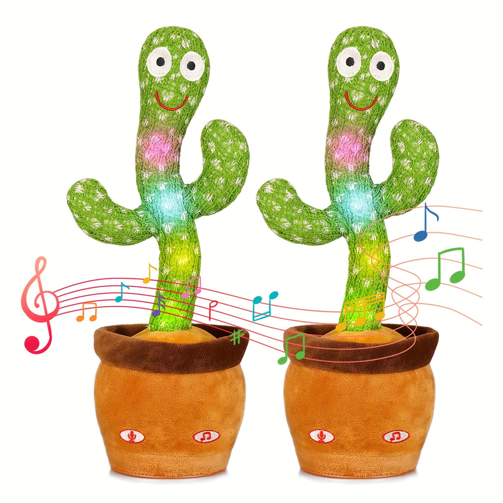 Interactive Dancing Cactus Toy | Singing, Talking & Mimicking Plush Toy for Babies & Toddlers | Early Learning & Fun Kids Toy
