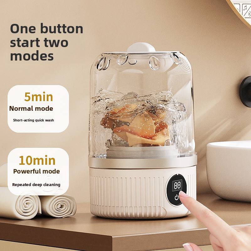 New Mini Top Loading Portable USB Powered Waterproof Underwear Intimate Clothing Washing Machine Digital Display No Installation
