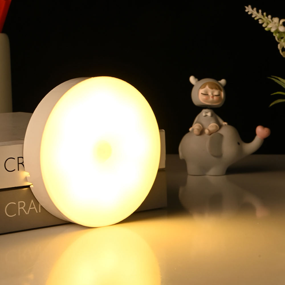 Smart Motion Sensor Night Light – Magnetic USB Rechargeable LED Lamp