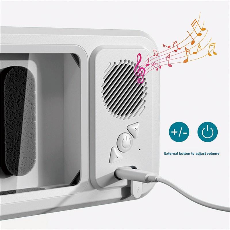 Waterproof Shower Phone Holder with Bluetooth Speaker – Touchscreen Bathroom Mount Case