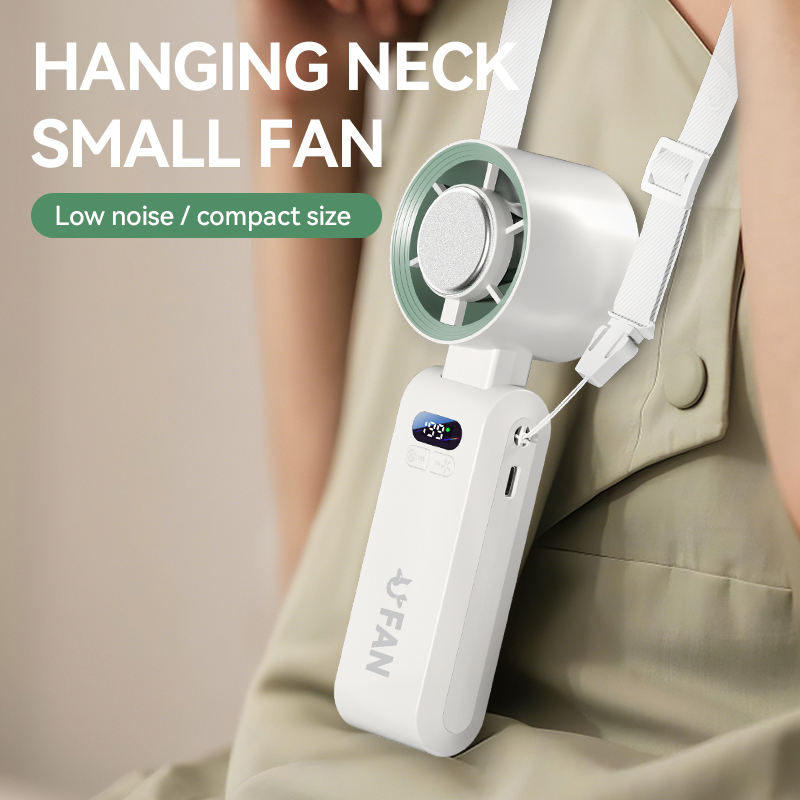 NEW 2026 Portable Ice Cooling Fan – 4000mAh Rechargeable Turbo Fan with Semiconductor Cooling & Digital Display