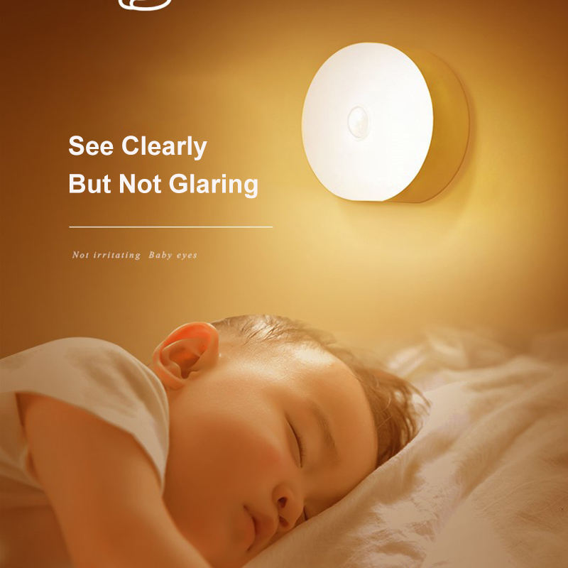 Smart Motion Sensor Night Light – Magnetic USB Rechargeable LED Lamp