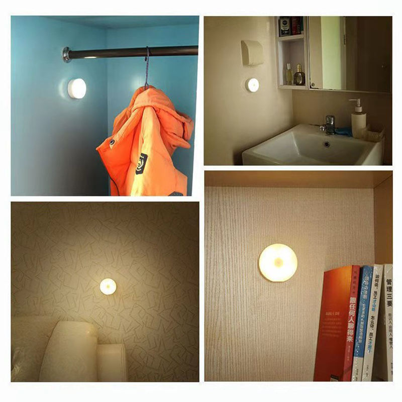 Smart Motion Sensor Night Light – Magnetic USB Rechargeable LED Lamp