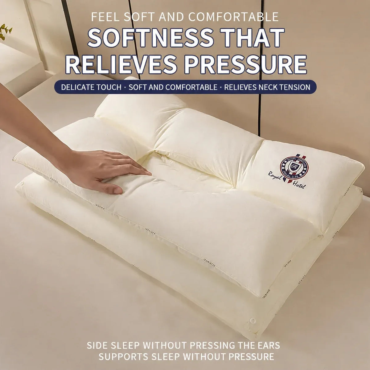 Zoned Neck Support Pillow – Head & Neck Support for Better Sleep