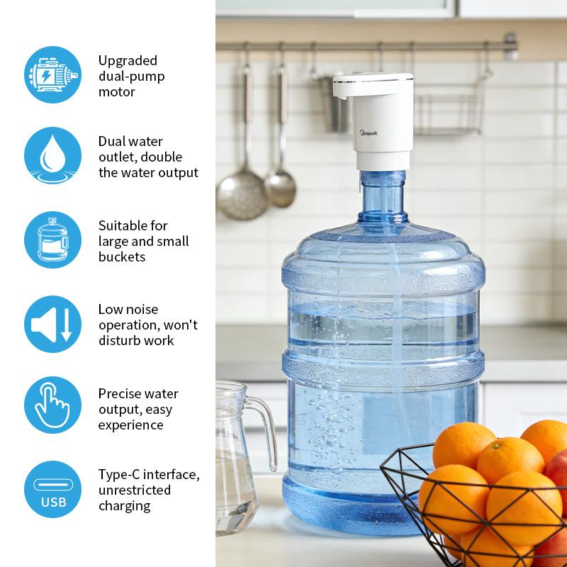 Dwenini Dual-Pump Electric Water Pump: Double the Flow Rate—Free Shipping to Your Door!