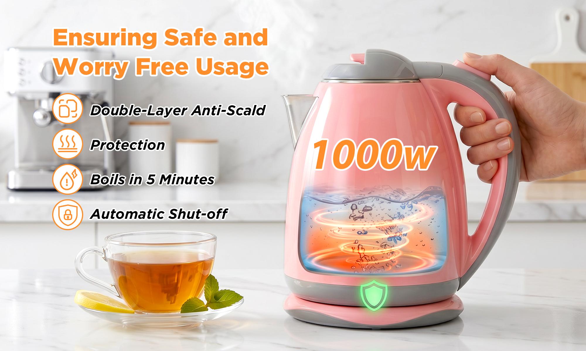 PANCERKA Electric Kettle 1.8L 1000W: Your Ultimate Beverage Companion