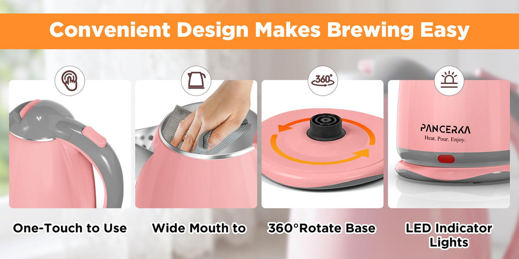 PANCERKA Electric Kettle 1.8L 1000W: Your Ultimate Beverage Companion