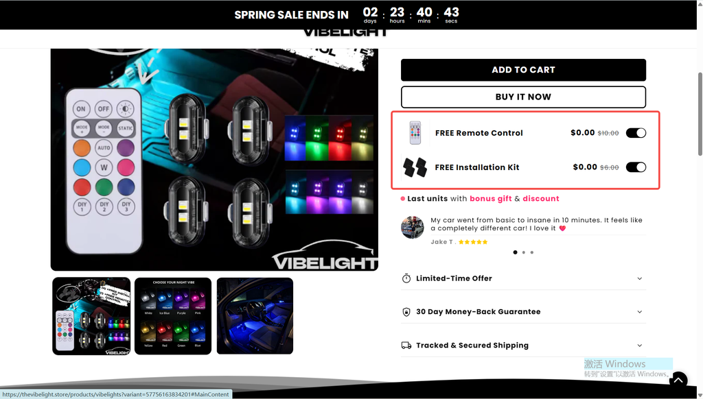 RGB Car Interior LED Lights — FREE Remote + FREE Full Installation Kit Included