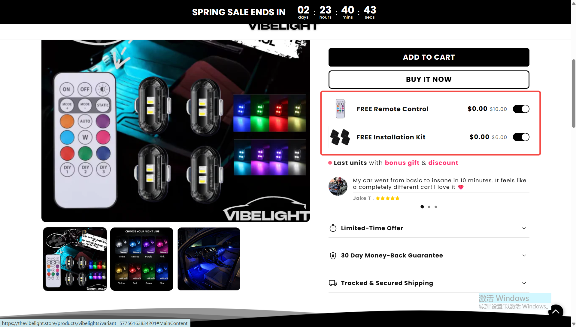 RGB Car Interior LED Lights — FREE Remote + FREE Full Installation Kit Included