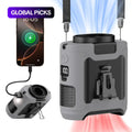 10000mAh Power Bank, Portable Waist Fan Clip-on Wearable Belt Personal Fan, Rechargeable Battery Operated With Flashlight Hands-Free Up to 40H/67H Cooling, USB Cooling Fan For Outdoor #GLOBAL PICKS