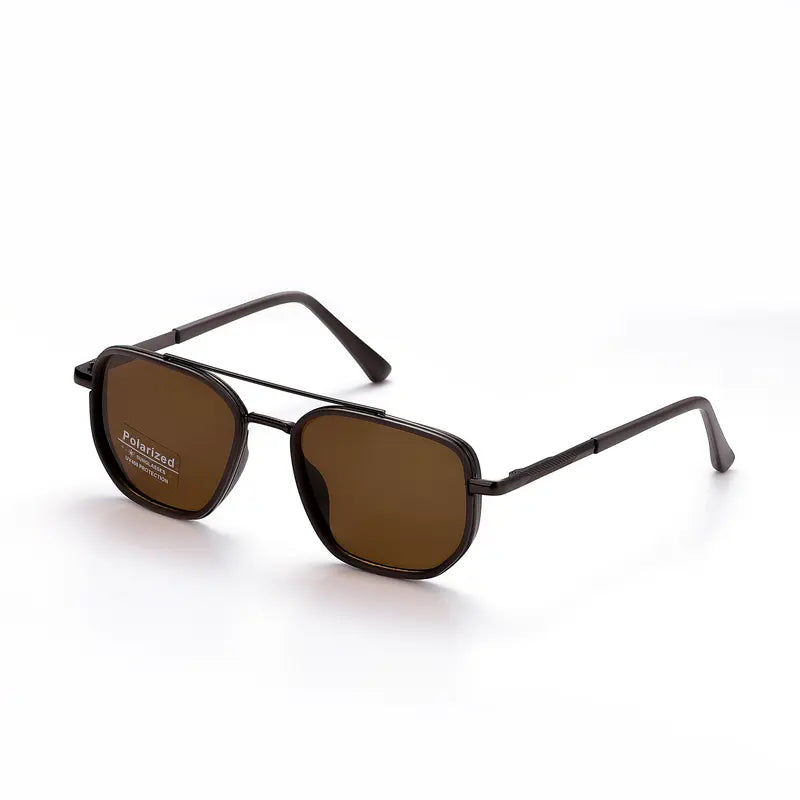 Fashion Geometric Double-Beam Sunglasses - 2026 Fall/Summer Trend, High-Quality Lightweight Durable Metal-Framed Rimmed Frames, Funky Unique Men's Accessories, Birthday Cool Gifts for Guys,summeroutfits,vacationoutfits,beachoutfits