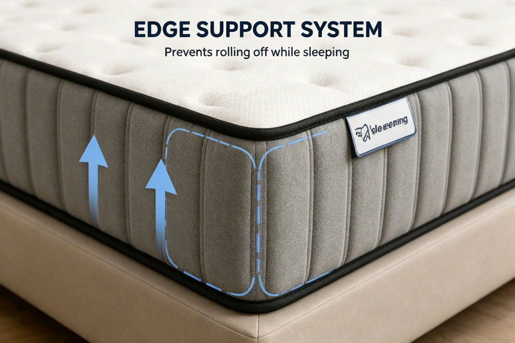Luxury Hybrid Memory Foam Mattress – Cooling Pocket Spring Bed Mattress for Deep Sleep