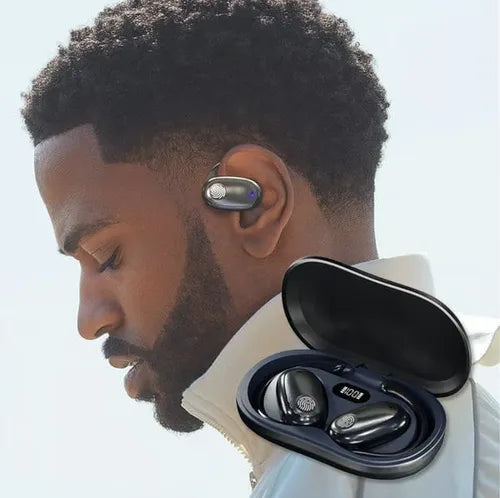 Luxe Pro Open-Ear Wireless Headphones - Bone Conduction Comfort Bluetooth 5.3 Earphones with LED Power Display | COD & Free Shipping