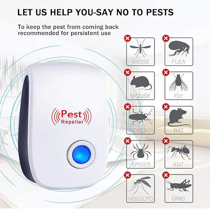 🔥SmartGuard 3-in-1 Ultrasonic Pest & Mosquito Repeller [FREE Delivery + NO Customs Tax + Pay on Delivery]