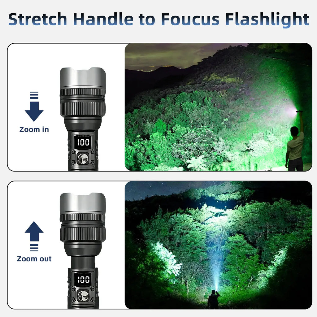 🔥OmniGlow 2-in-1 Tactical Super Flashlight & Emergency Power Bank [FREE Delivery + NO Customs Tax + Pay on Delivery]