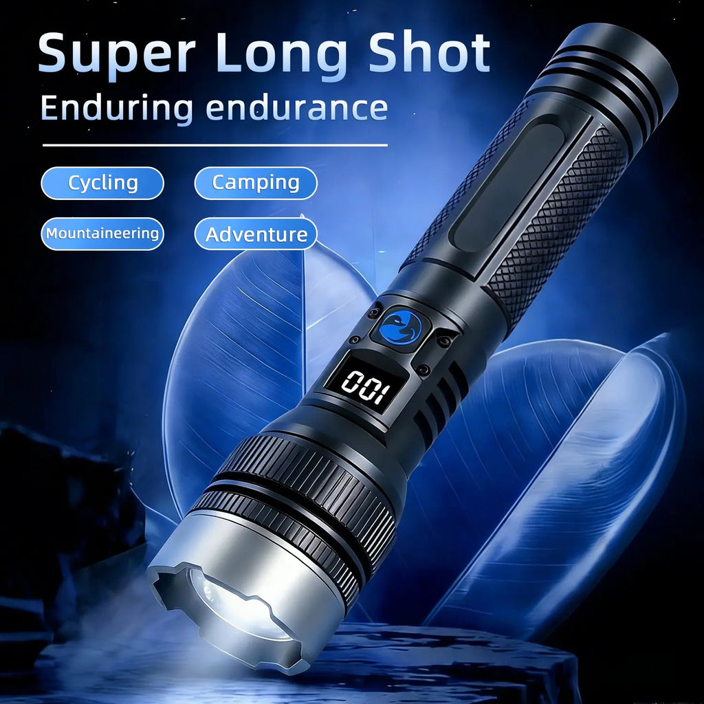 🔥OmniGlow 2-in-1 Tactical Super Flashlight & Emergency Power Bank [FREE Delivery + NO Customs Tax + Pay on Delivery]
