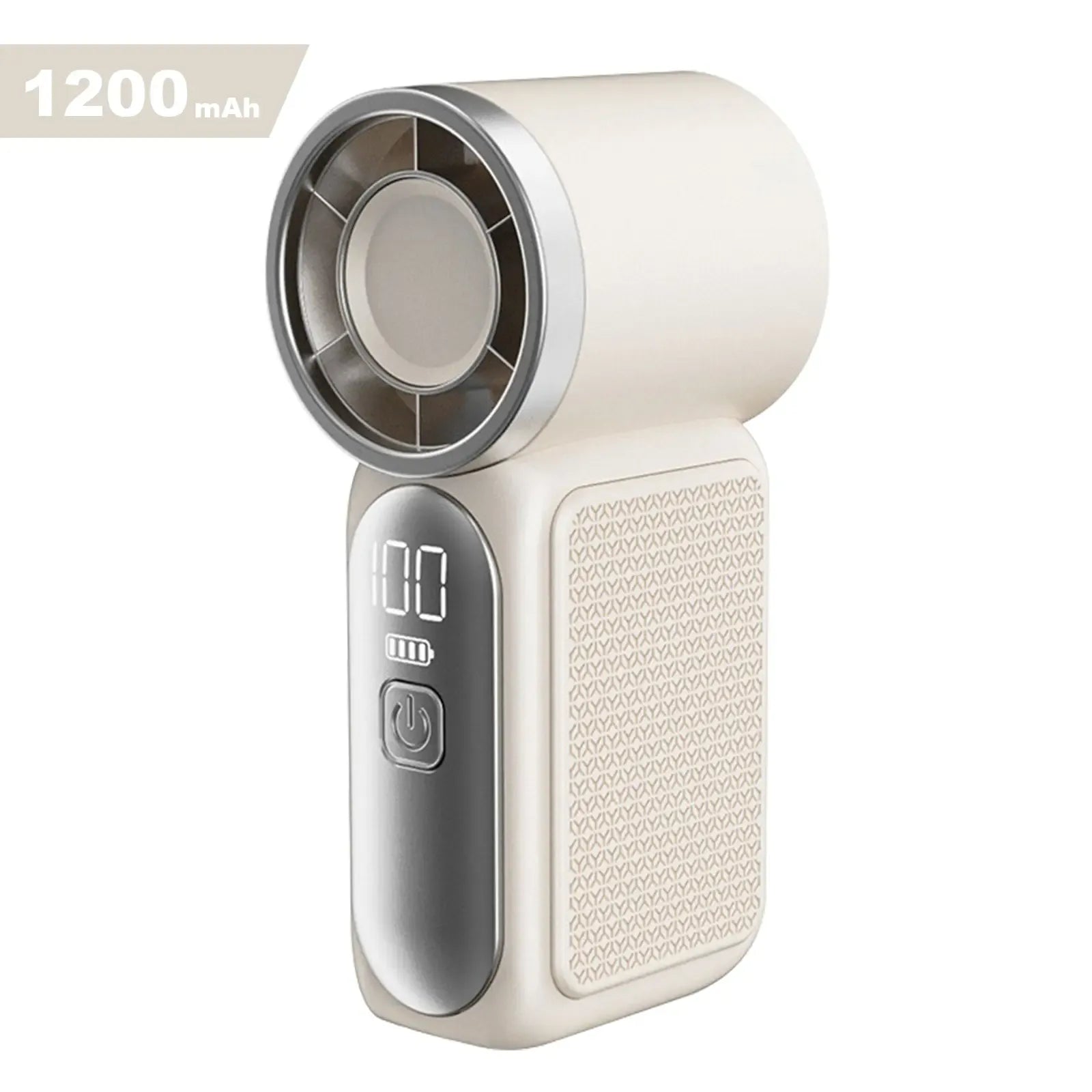 Mini Handheld Fan with LED Display – 6-Speed Turbo Pocket size Fan for Women. USB Rechargeable, High-Speed Cooling for Travel & Makeup.