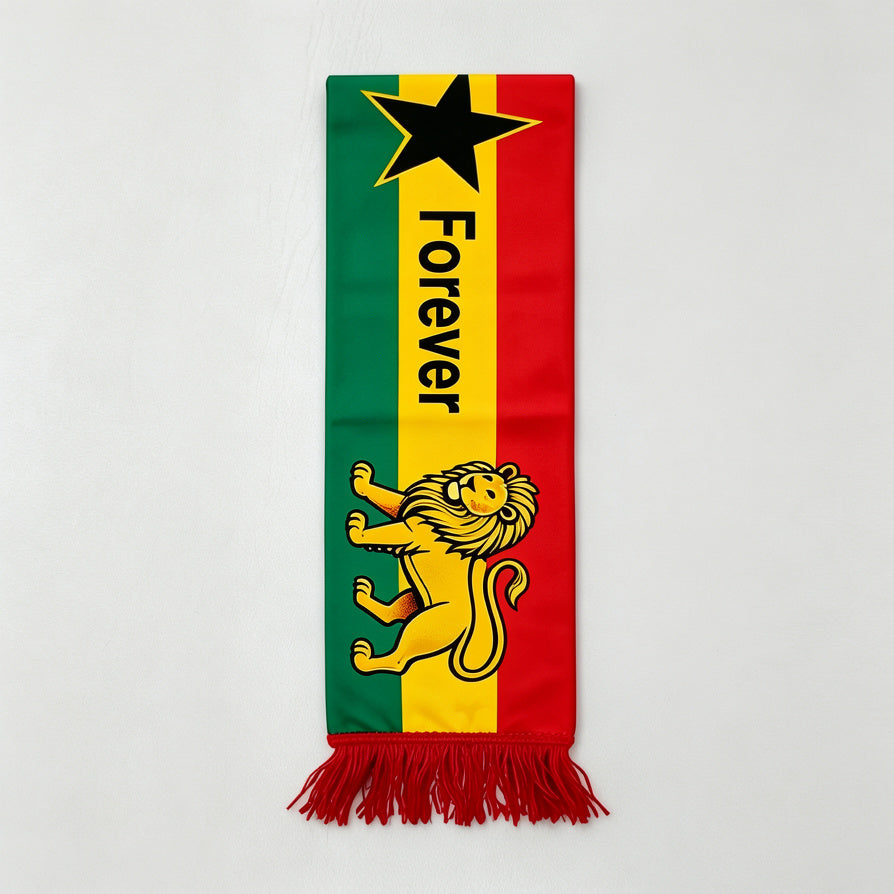 Écharpe de supporter des Black Stars du Ghana 🇬🇭 | Achetez-en 2, économisez 80 GH¢ | Paiement à la livraison et livraison gratuite