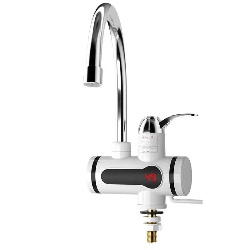 Kitchen Electric Water Tap  Water Heater Temperature Display Cold Heating Faucet Hot Water Faucet Heater