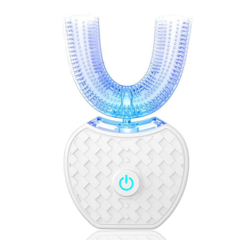 Smart 360° U-Shaped Ultrasonic Electric Toothbrush — Auto Cleaning, Soft Bristles, Hands-Free Whitening for Men & Women