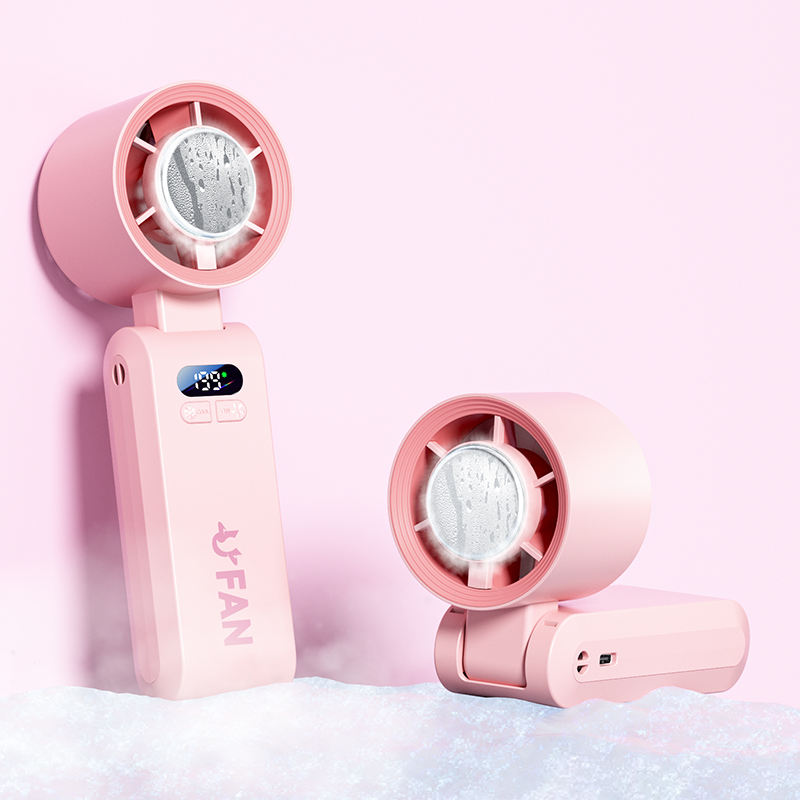 NEW 2026 Portable Ice Cooling Fan – 4000mAh Rechargeable Turbo Fan with Semiconductor Cooling & Digital Display