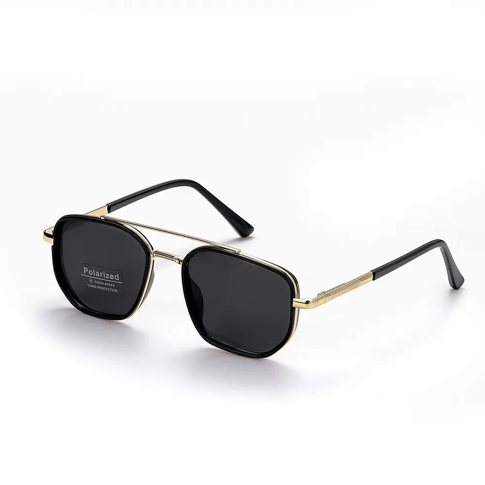 Fashion Geometric Double-Beam Sunglasses - 2026 Fall/Summer Trend, High-Quality Lightweight Durable Metal-Framed Rimmed Frames, Funky Unique Men's Accessories, Birthday Cool Gifts for Guys,summeroutfits,vacationoutfits,beachoutfits