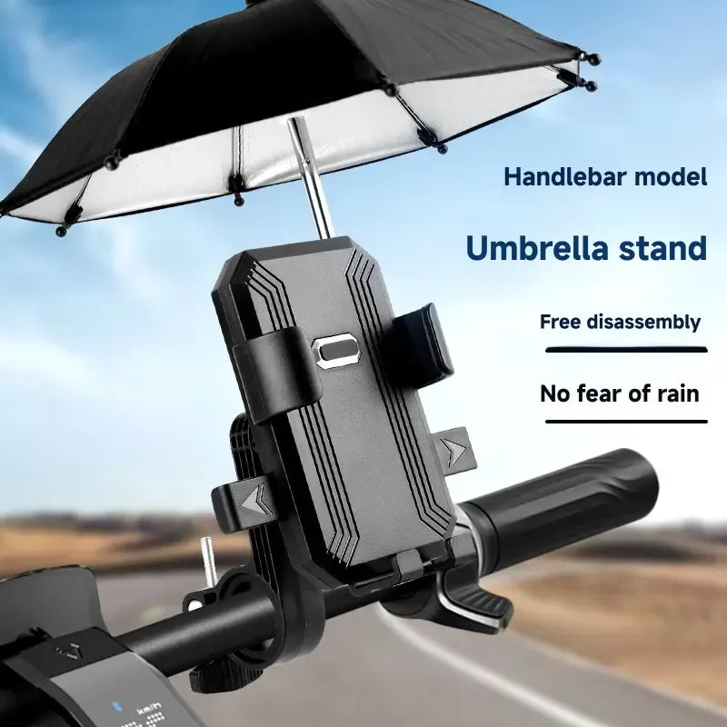 Protection Phone Umbrella for Sun Universal Adjustable Piggy Suction Cup Phone Stand with Sun Shade Cover