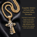 Sacred Heritage | Byzantine Crucifix Necklace - Premium Gold Plated Stainless Steel