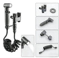 Ensemble de pulvérisateur de bidet portable de qualité supérieure avec valve en acier – Kit de nettoyage de salle de bain (Noir/Gris) | Livraison gratuite et aucune taxe | 33 % DE RÉDUCTION
