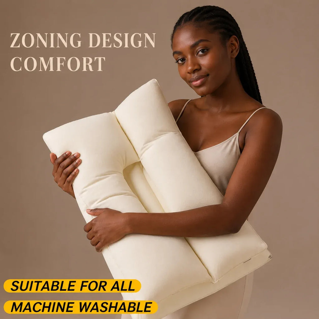 Zoned Neck Support Pillow – Head & Neck Support for Better Sleep