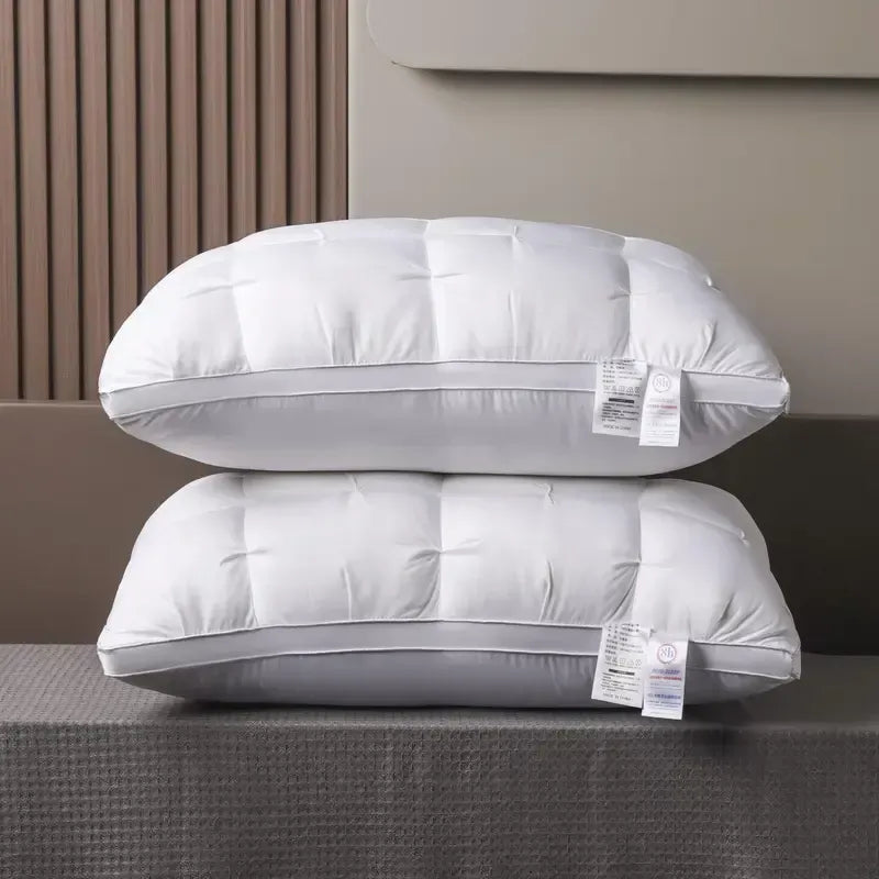 [Pack of 2] Luxury 5-Star Hotel Pillow Set (19×29") – Soft Neck Support | Free Delivery