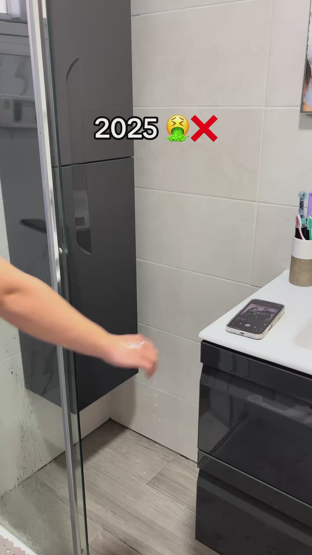 Waterproof Shower Phone Holder with Bluetooth Speaker – Touchscreen Bathroom Mount Case